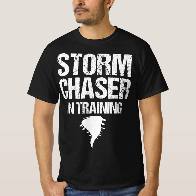 Camiseta Chaser De Tempestade Na Formação De Meteorologista (Frente)