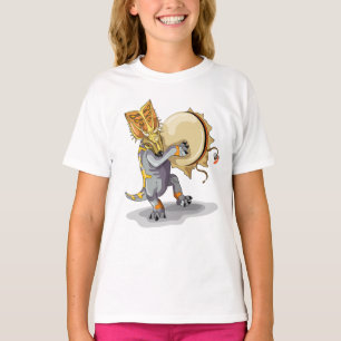Camiseta Chasmosaurus Dançando Um Ritual Shaman
