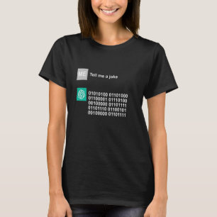 Camiseta Chat GPT Me Diga Um Humor Piada Engraçado AI