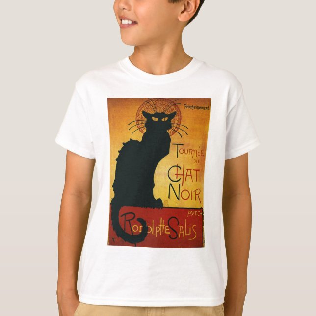 Camiseta Chat Noir - Gato Preto (Frente)