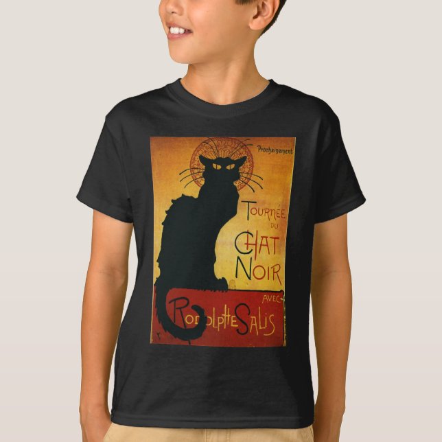 Camiseta Chat Noir - Gato Preto (Frente)