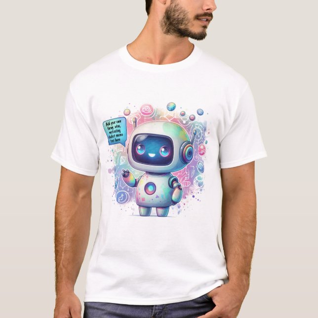 Camiseta Chatbot Meme Tenmplate Crie o seu próprio (Frente)