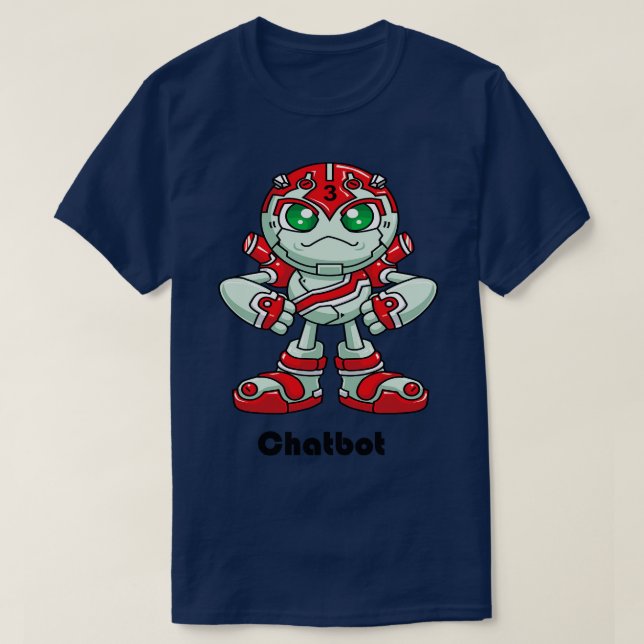 Camiseta Chatbot Robot (Frente do Design)