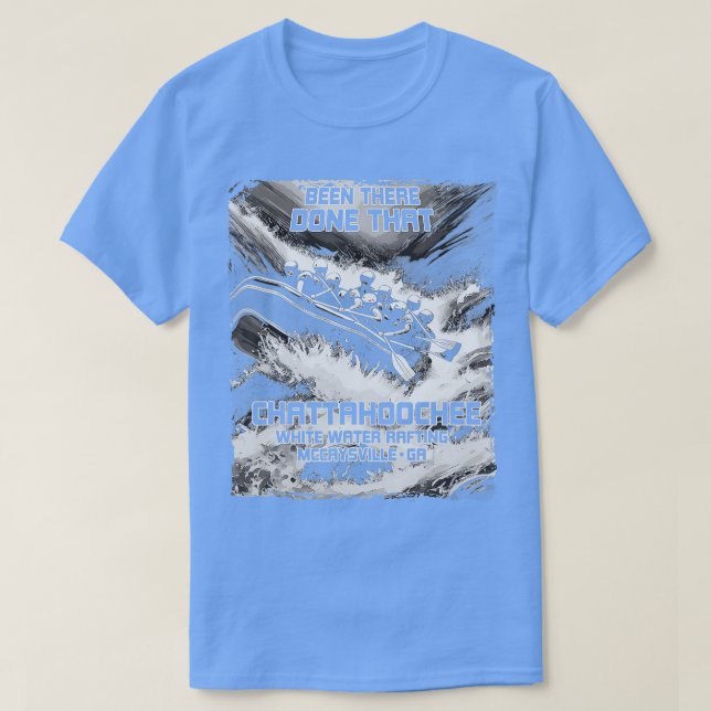 Camiseta Chattahoochee White Water Rafael River Rapids Geo (Frente do Design)