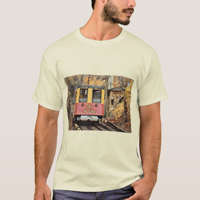 Camiseta Chattanooga Incline Caminhos-De-Ferro Descendência (Frente)