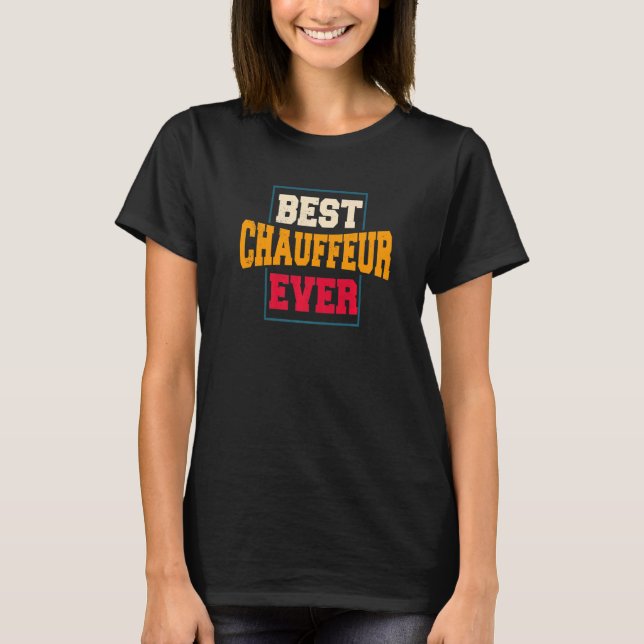 Camiseta Chauffeur Carpooler Professional Driver Private Li (Frente)