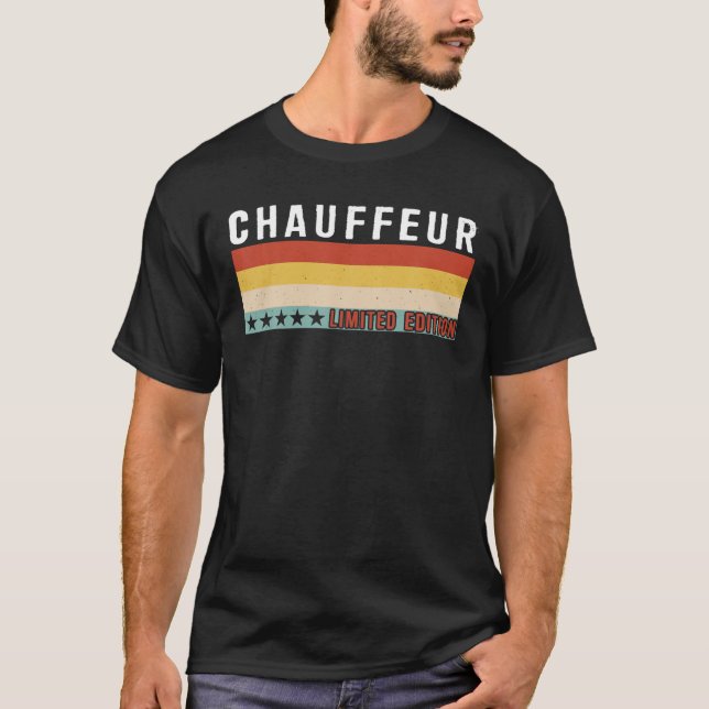 Camiseta CHAUFFEUR Job Title Profession Worker Birthday Pre (Frente)