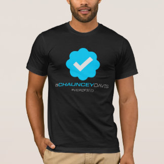 Camiseta @ChaunceyDavis - verificados - preto