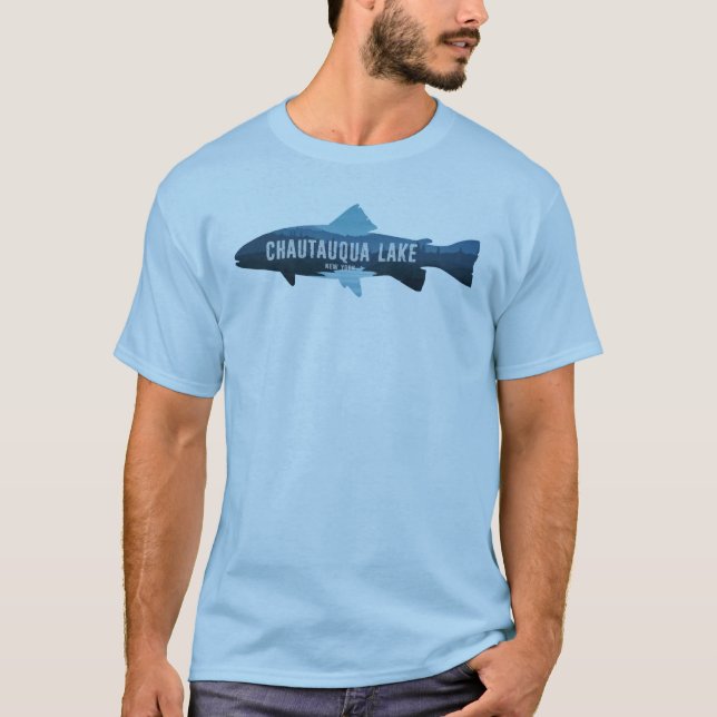 Camiseta Chautauqua Lake New York Fish (Frente)