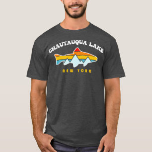 Camiseta Chautauqua Lake New York NY - Pesca Retro Sunet