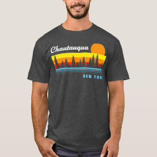 Camiseta Chautauqua Lake New York NY - Pesca Retrosolar