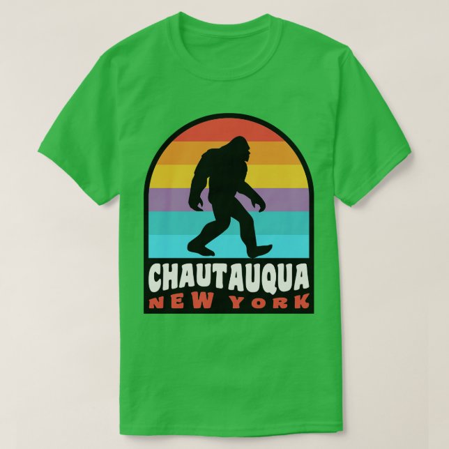 Camiseta Chautauqua Lake New York NY Retro (Frente do Design)