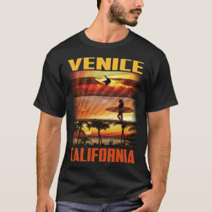 Camiseta Chave-chuva da praia de Veneza da Califórnia, oes