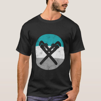 Camiseta Chave de Cana Retro Presente de Encanador para Hom