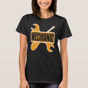 Camiseta Chave De Fenda E Chave De Carro Mecânico De Carro