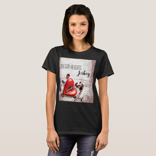 Camiseta Chave de madeira do país do T-Shirt personalizado  (Frente Completa)