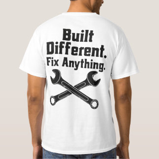 Camiseta Chave de Mecânico Construída Diferente Conserta Qu