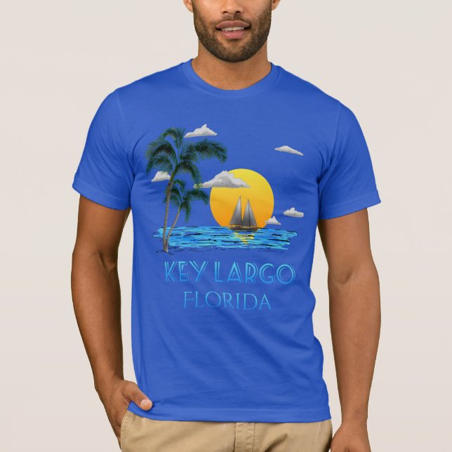 Camiseta Chave de Navegação Largo Florida Keys (Frente)