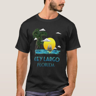 Camiseta Chave de Navegação Largo Florida Keys Beach Sunset