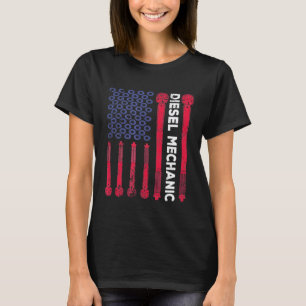 Camiseta Chave de Torque de Mecânico Diesel de 4 de Julho B