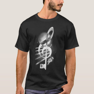 Camiseta Chave de Violência de Música Espacial