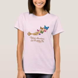 Camiseta Chave Dourada – Desbloqueie a Abundância e Deixe a