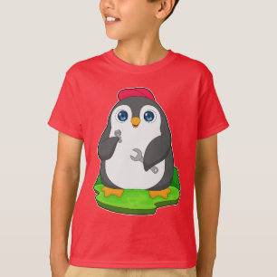 Camiseta chave inglesa Penguin Mechanic