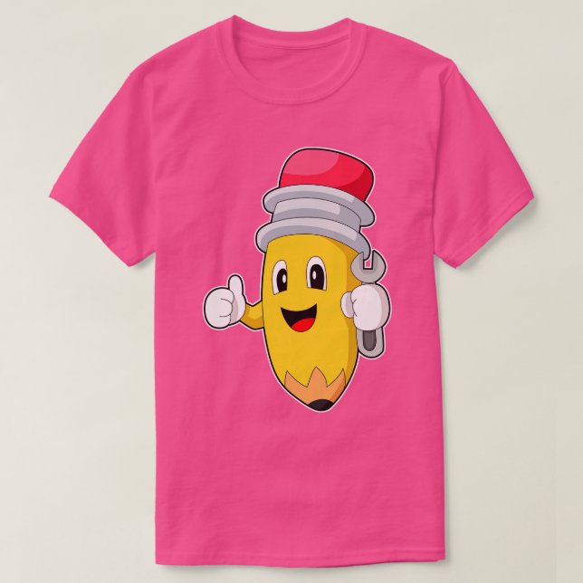 Camiseta Chave Mecânica do Lápis (Frente do Design)