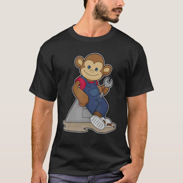 Camiseta Chave Mecânica Macaco (Frente)