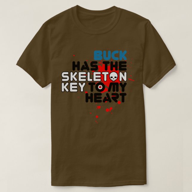 Camiseta Chave Skeleton para meu Coração RxTp (Frente do Design)