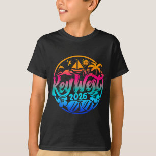 Camiseta Chave Tie Dye West 2026 Correspondente Verão Pôr d