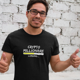Camiseta Chaveiro de carregamento do Crypto Millionaire