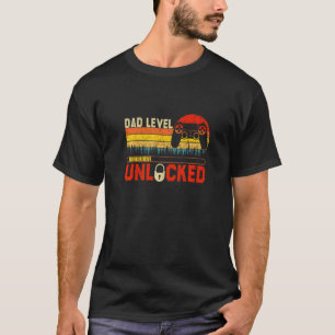 Camiseta Chaveiro de Vintage Retro Video Ga No Nível Do pai