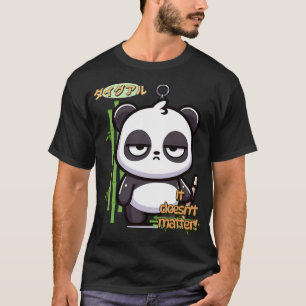 Camiseta Chaveiros de Panda Selfless Estilo Kawaii Chibi