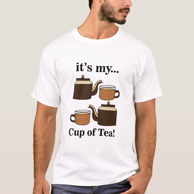 Camiseta Chávena de Chávena É a Minha Chávena de Chá Festa (Frente)
