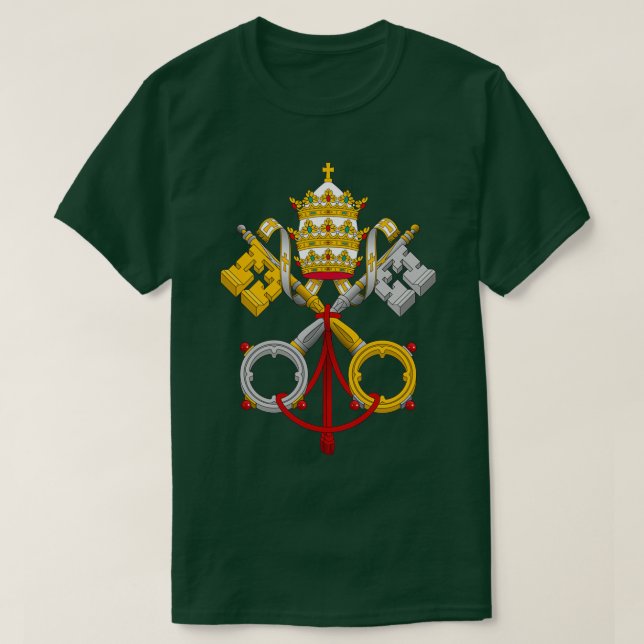 Camiseta Chaves cruzadas de Casaco de Braços Papais (Frente do Design)