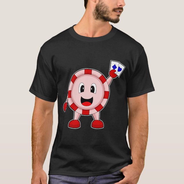 Camiseta Chaves de pôquer Cartões de pôquer (Frente)