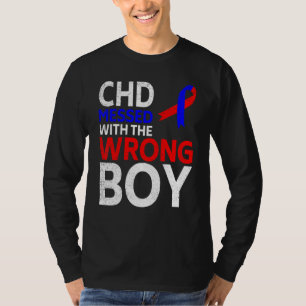 Camiseta Chd Mensado Com O Awarene Do Defeito Cardíaco Do M