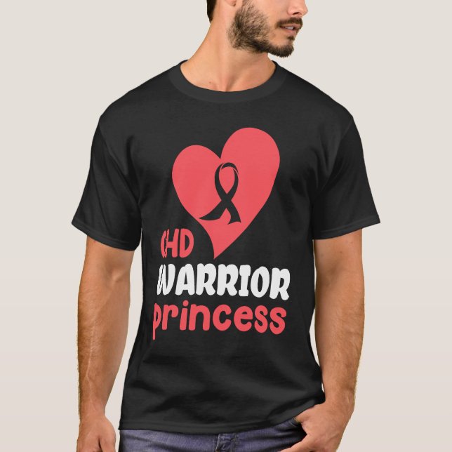 Camiseta CHD Warrior Heart Disease Awareness Proud Women Pr (Frente)