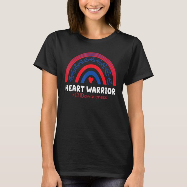 Camiseta Chd Warrior Red & Blue Rainbow Ele Desperta (Frente)