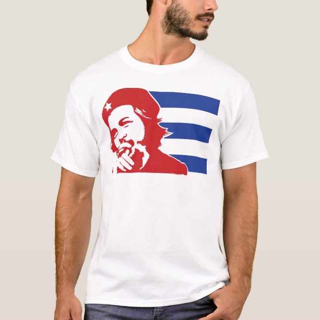 Camiseta Che Guevara Cuban Flag  (Frente)
