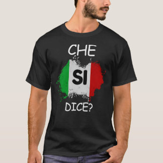 Camiseta Che Si Dice Dito Engraçado Italiano O Que Está Aco