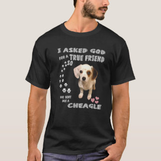 Camiseta Cheagle Dizendo Impressão Pai Da Mãe, Gato De Beag