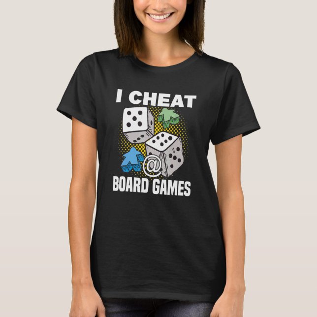 Camiseta cheat at board games board game board gamer tablet (Frente)