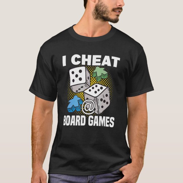 Camiseta cheat at board games board game board gamer tablet (Frente)