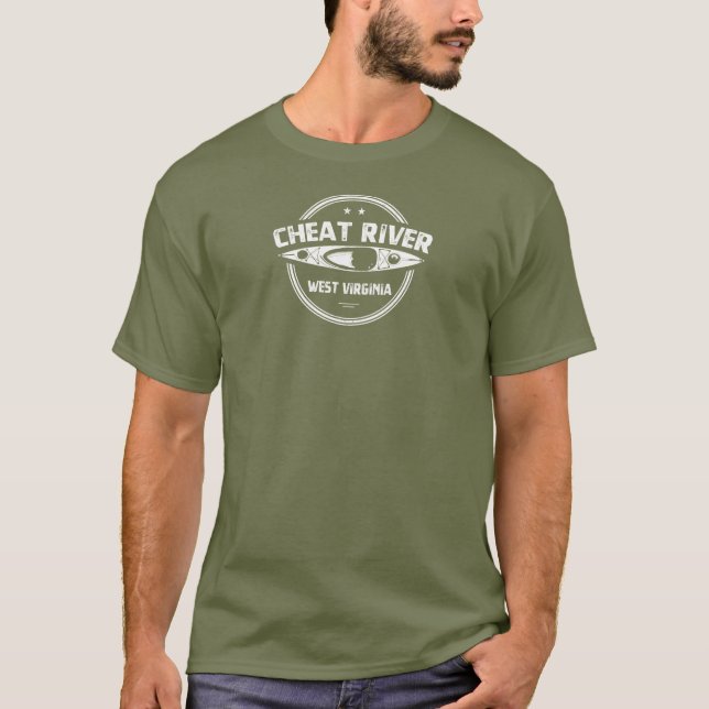 Camiseta Cheat River (Virgínia Ocidental) (Frente)