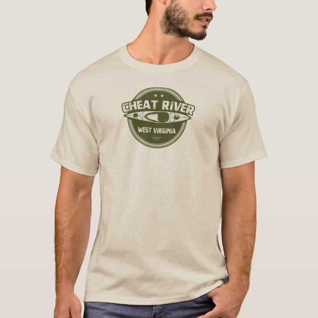 Camiseta Cheat River, Virgínia Ocidental (Frente)