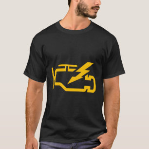 Camiseta Check Engine Light Funny Automotive Mechandi