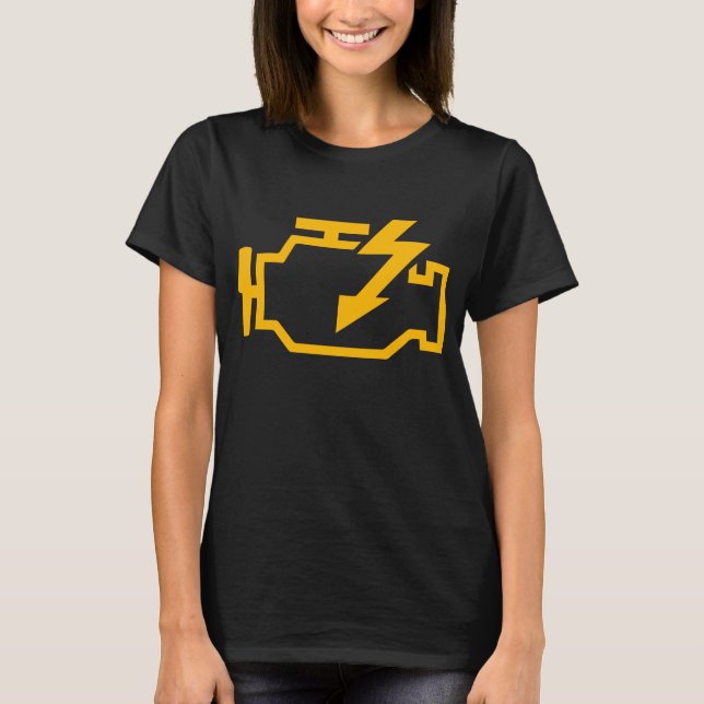 Camiseta Check Engine Light Funny Mechanic Macanic Machanic (Frente)