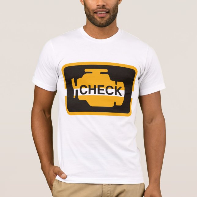 Camiseta Check Engine Light Mens T Shirt (Frente)